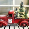 Red Farm Truck Christmas Centerpiece