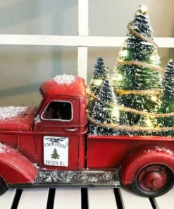 Red Farm Truck Christmas Centerpiece
