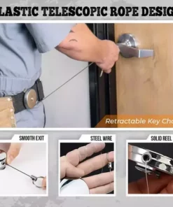 Retractable Keychain with Belt Clip