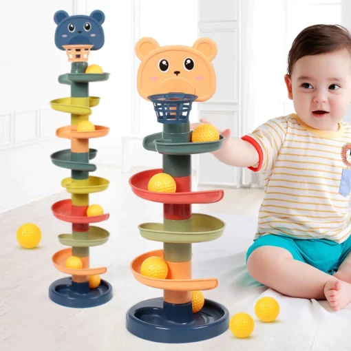 Xoguete da torre de pila de bolas rodantes