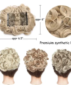 Save Your Messy Hair-Curly Hairpin Bun