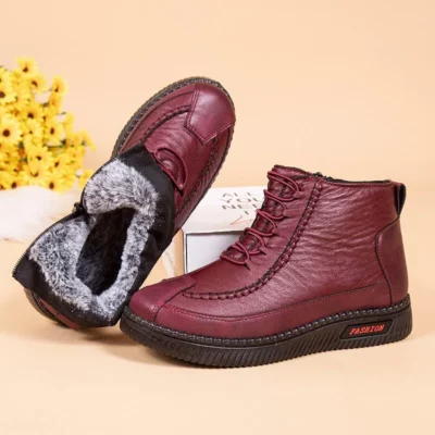 Winter Fleece Thickened Warm Non-Slip Cotton Boots