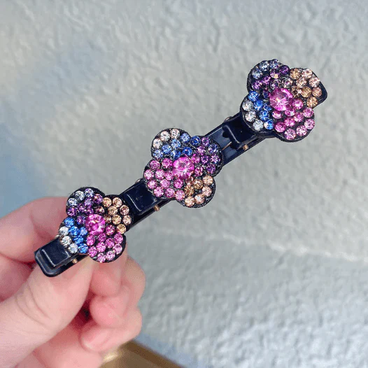 Hair Clip With Crystal Flower - Image 7