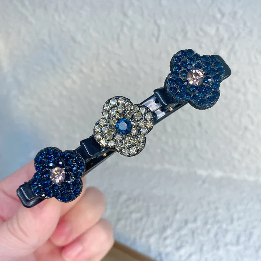 Hair Clip With Crystal Flower - Image 8