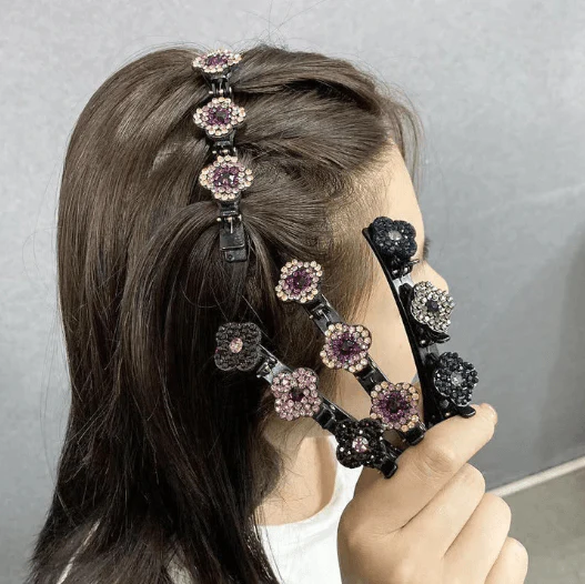 Hair Clip With Crystal Flower - Image 4