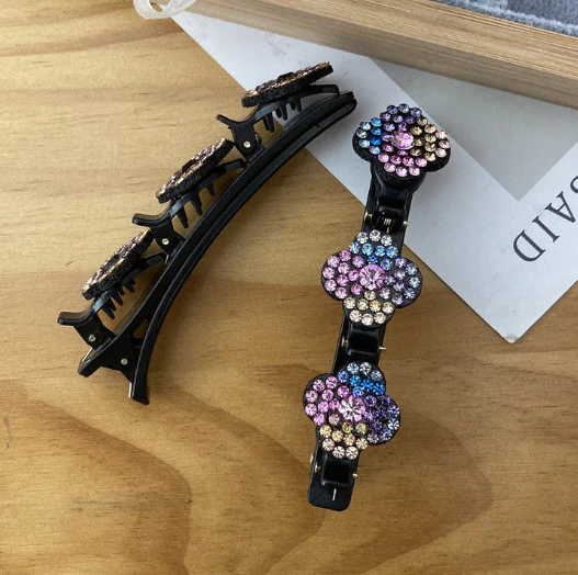 Hair Clip With Crystal Flower - Image 6