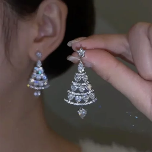 Sinaw nga Christmas Tree Earrings
