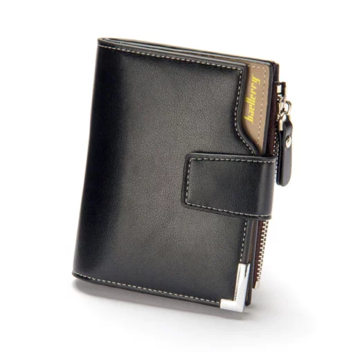 Krátke luxusné pánske peňaženky na zips