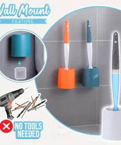 Silicone Cleaner Spray Toilet Bowl Brush