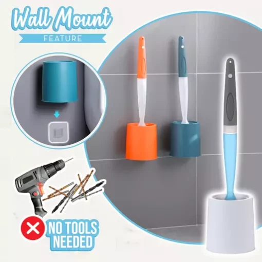 I-Silicone Cleaner Spray Toilet Bowl Brush