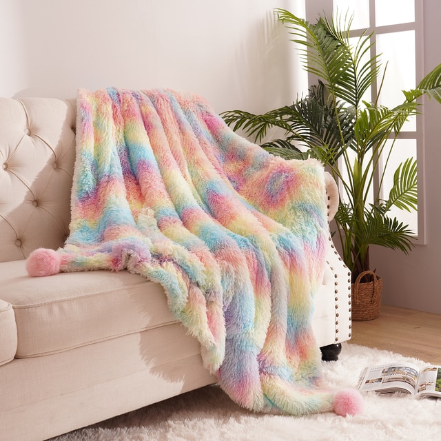 Soft Faux Fur Sherpa Blanket Buy Today Get 55 Discount MOLOOCO