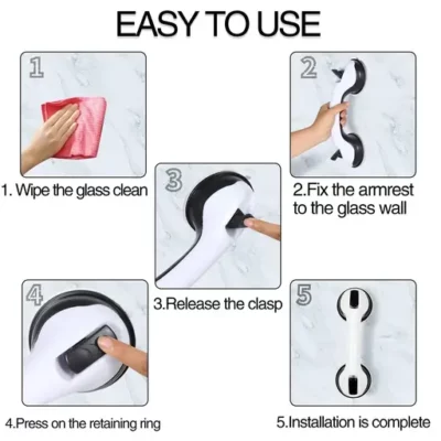 Anti Slip Safety Suction Grab Bar