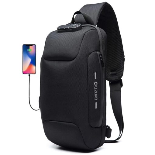 กระเป๋าเป้สลิงป้องกันการโจรกรรม USB