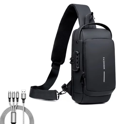 Wodoodporny plecak USB Sling Anti Theft