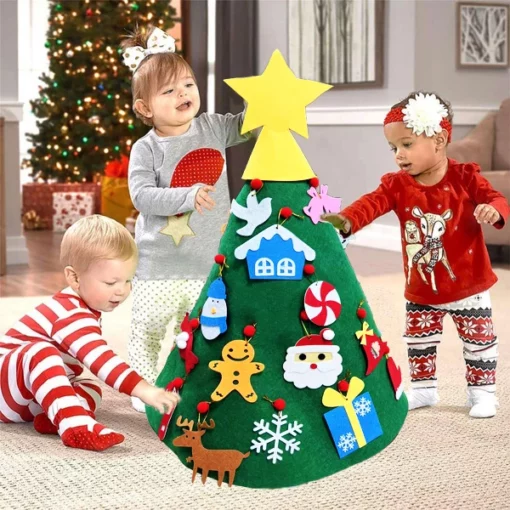 Велкро новогодишна елка за мали деца