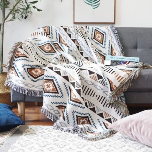 Винтидж тиквено одеяло за диван