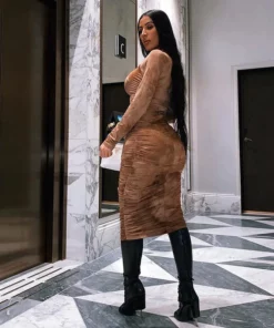 Long Sleeve Bandage Dress