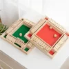 Wooden Board Game with Dice and Numbers