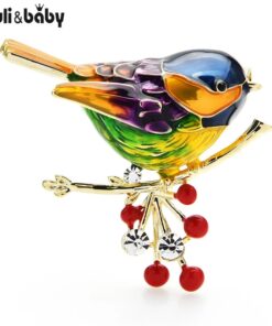 Multicolor Bird Brooch Pins