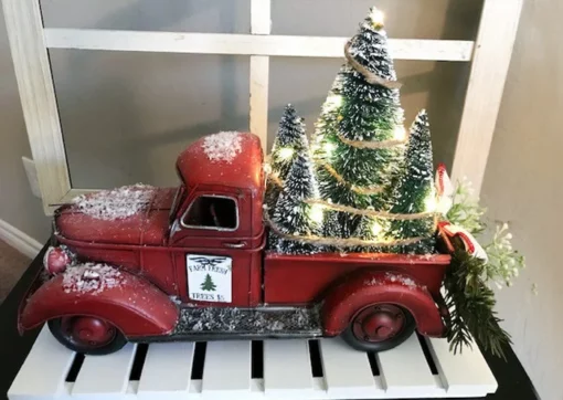Centru de Crăciun Red Farm Truck