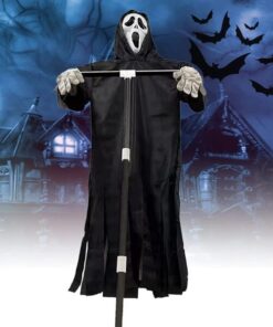 Garden Swinging Screaming Face Halloween Ghost