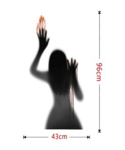 Scary Ghost Halloween Window Sticker