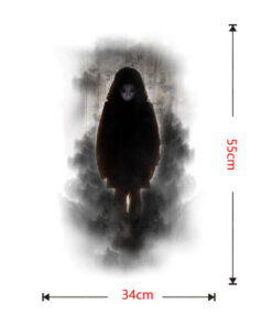 Scary Ghost Halloween Window Sticker