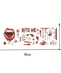 Scary Ghost Halloween Window Sticker