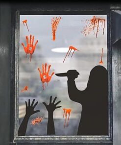 Scary Ghost Halloween Window Sticker