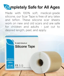 Medical Soft Silicone Gel Tape For Scar Removal