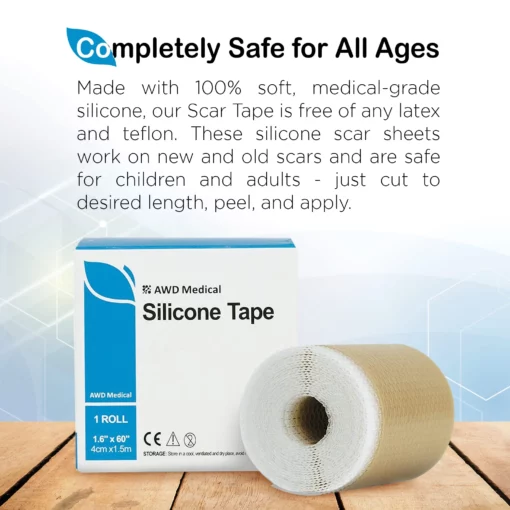 Medical Soft Silicone Gel Tape For Scar Removal
