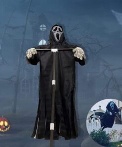 Garden Swinging Screaming Face Halloween Ghost