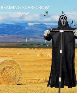 Garden Swinging Screaming Face Halloween Ghost