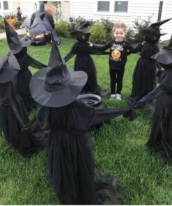 Voice Control Halloween Witch Decoration Light Set