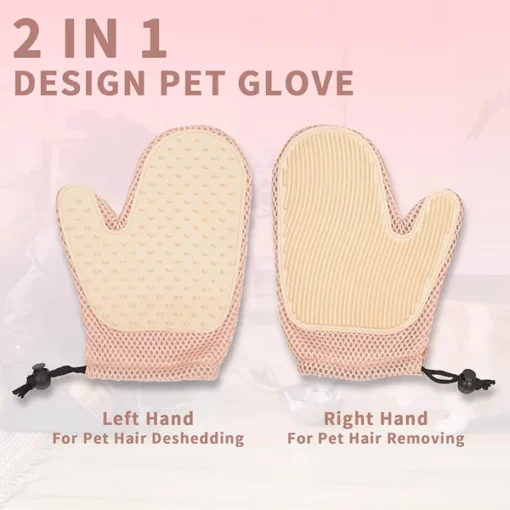 2 в 1 рукавичка для котячої шерсті та рукавичка для видалення шерсті домашніх тварин