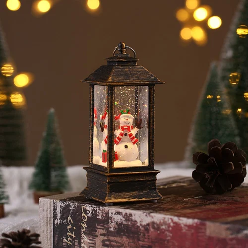Snow Globe Christmas Lantern Decorations - Image 3