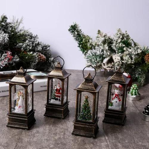 Snow Globe Christmas Lantern Decorations - Image 6
