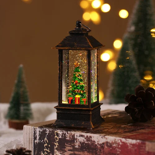 Snow Globe Christmas Lantern Decorations - Image 4