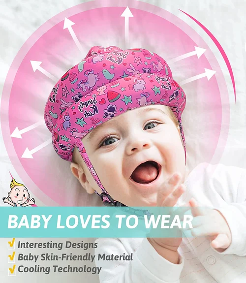 Baby sikkerhetshjelm hodebeskyttelse for småbarn