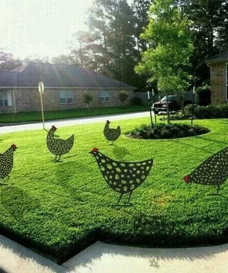 Chicken Art Of Garden