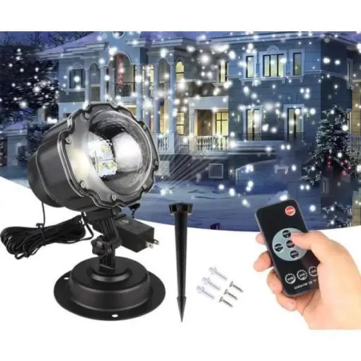 Božićni LED svjetlosni projektor za snijeg