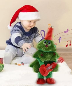 Electric Christmas Tree Singing and Dancing Christmas Tree Electronic Plush Toys