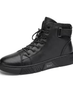 Italian High Top Casual Martin Leather Boots