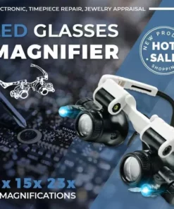 LED Glasses Magnifier 8x 15x 23x