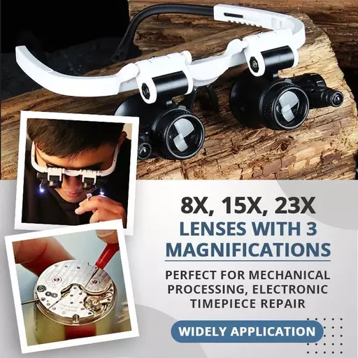 LED Glasses Magnifier 8x 15x 23x - Image 2