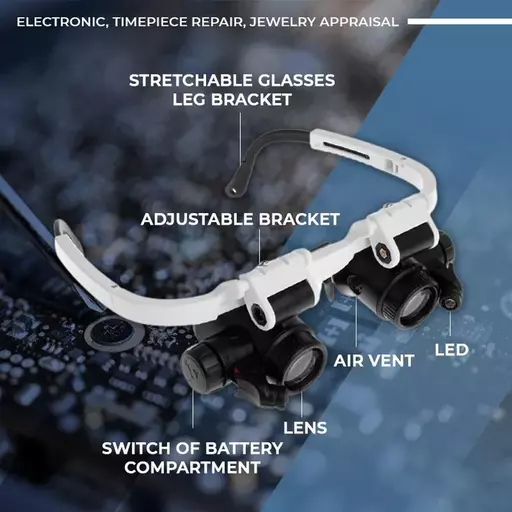 LED Glasses Magnifier 8x 15x 23x - Image 8