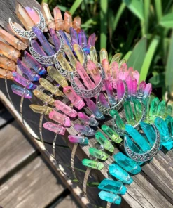 Natural Crystal Wedding Bridal Jewelry Crown