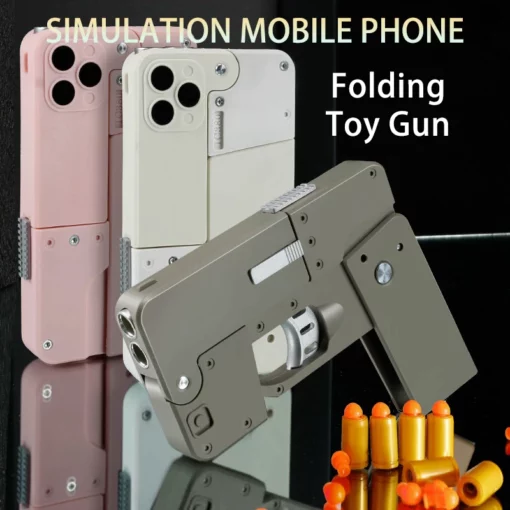 Bag-ong Creative Foldable Phone Shape Pistol Nerf Toy Gun