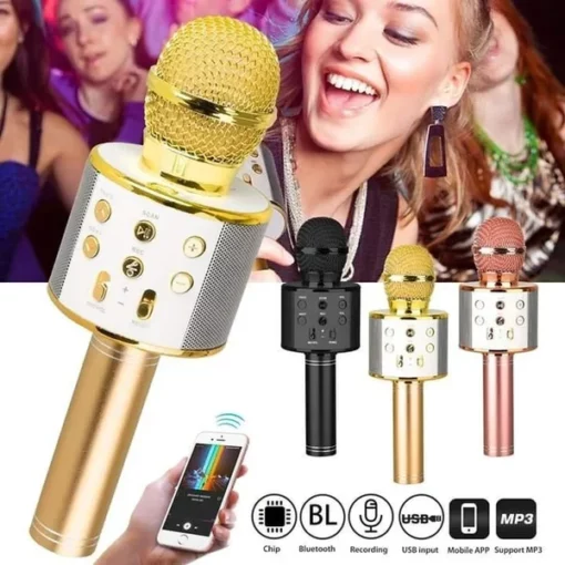 New Wireless Bluetooth Karaoke Microphone