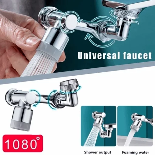 Universal 1080 ° Swivel Robotic Arm Swivel Extension Faucet Aerator